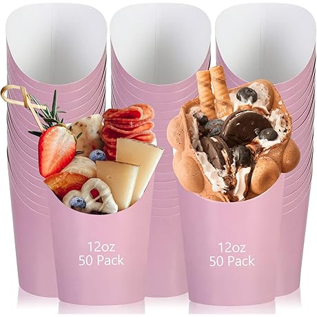 Sabary Pink Charcuterie Plastic Favor Cups - 12oz