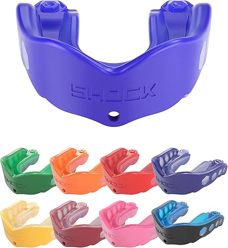 Vista 7 de Shock Doctor Gel Max - Protector bucal, protección resistente y ajuste personalizado, para adultos y jóvenes AZUL