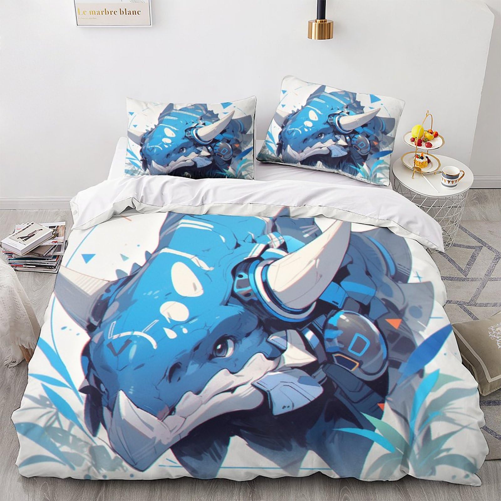 Housse de couette Tricératops pour créer une chambre d'enfant d'aventure jurassique