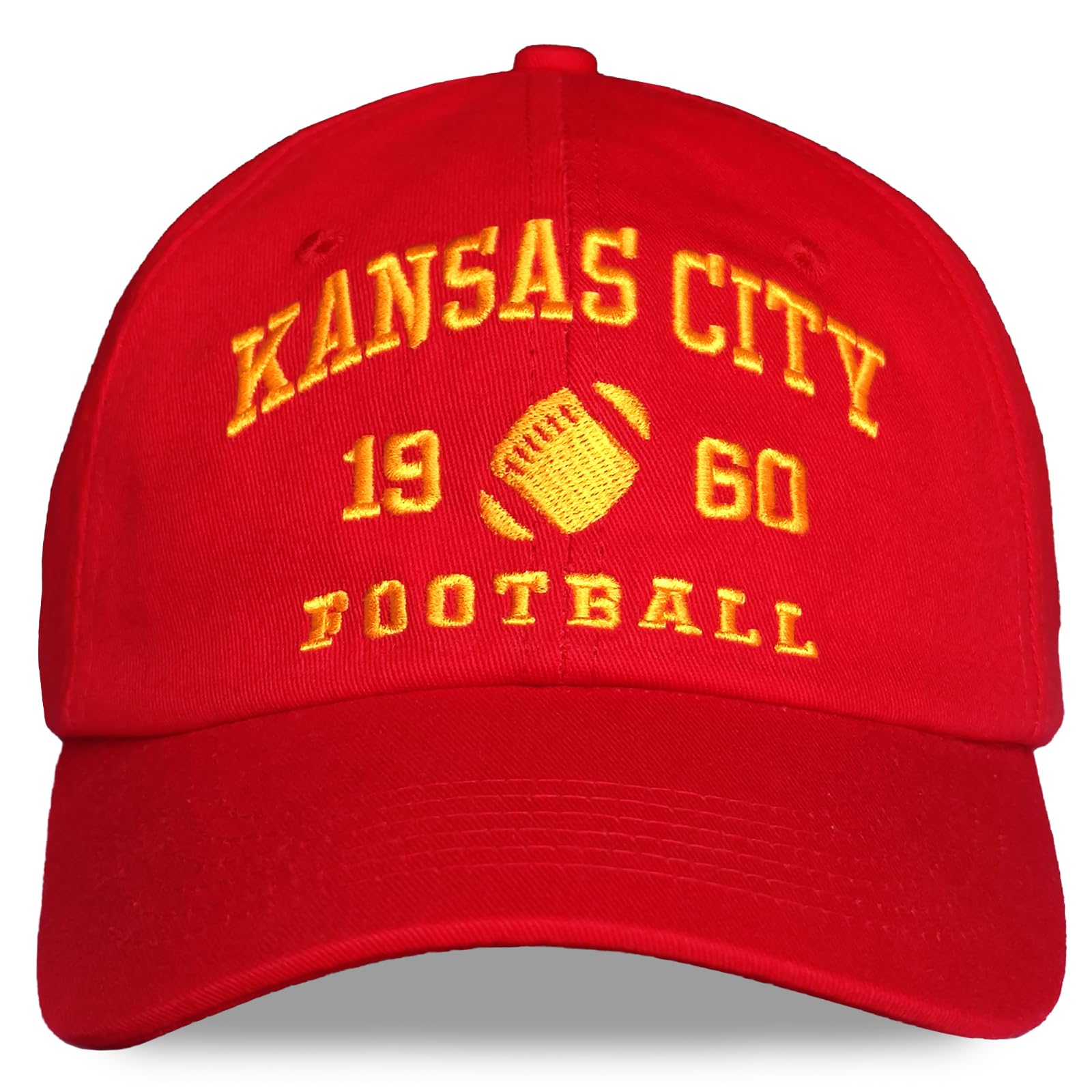Football Fans Embroidered Hat for Men Women Sport Fans Classic US Cities Adjustable Baseball Cap