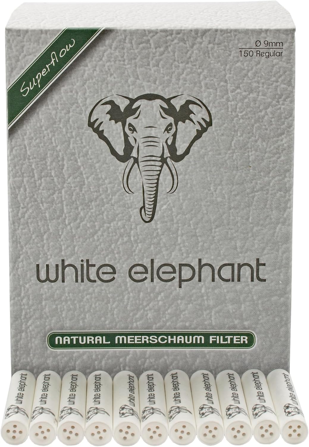 White Elephant Meerschaumfilter 9mm 150er Pack