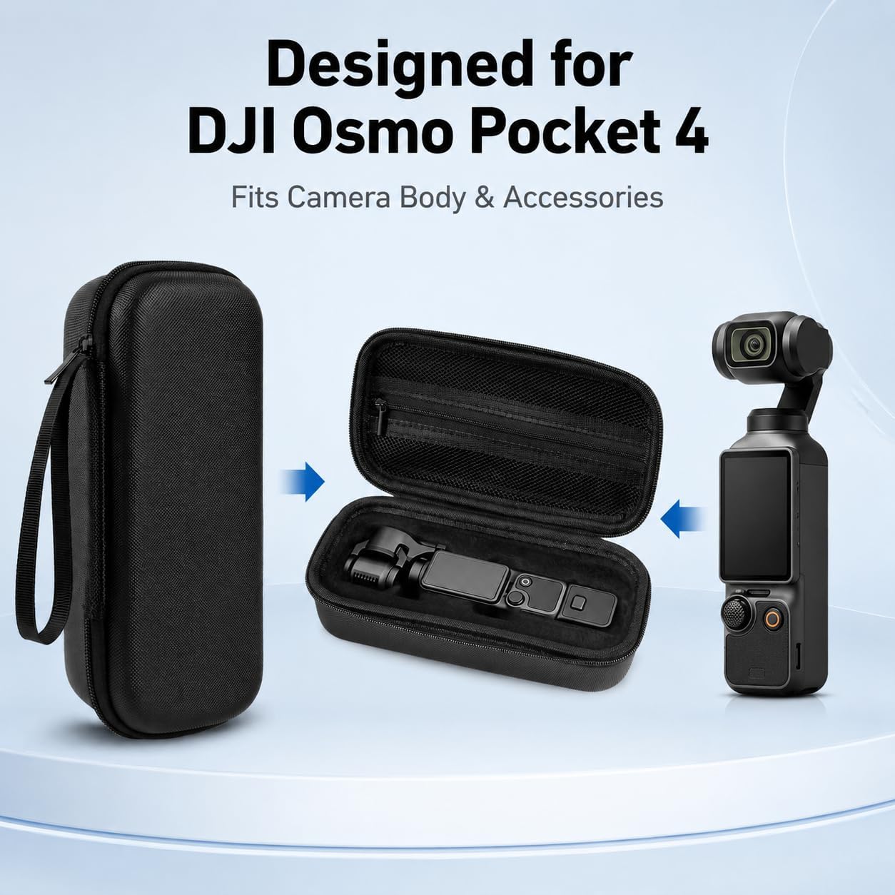 Carrying Case for DJI Osmo Pocket 4,Portable Storage Bag with Strap image 2