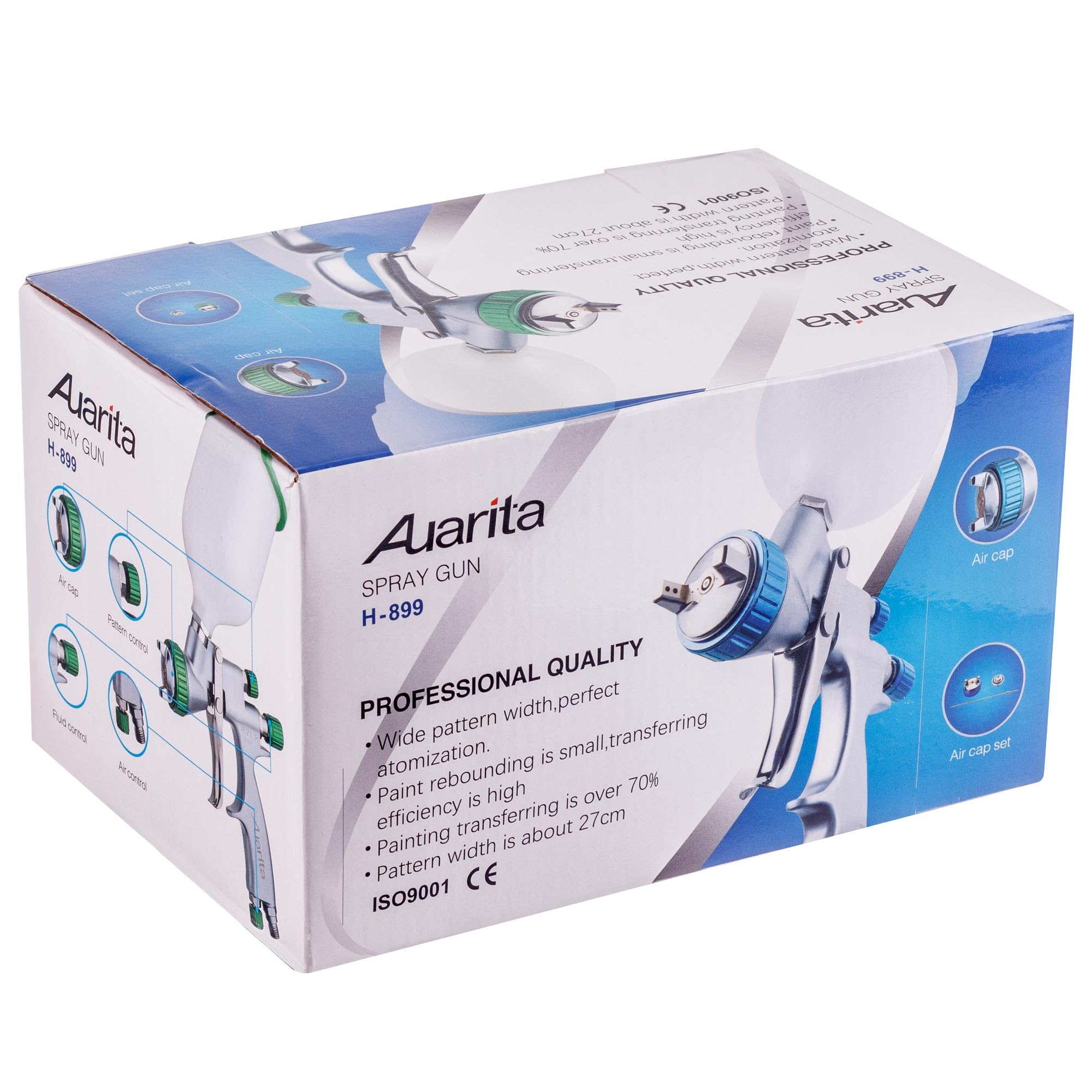 Profi HVLP-II AUARITA H-899 Lackierpistole Düse 1,4 Sprühpistole Spritzpistole