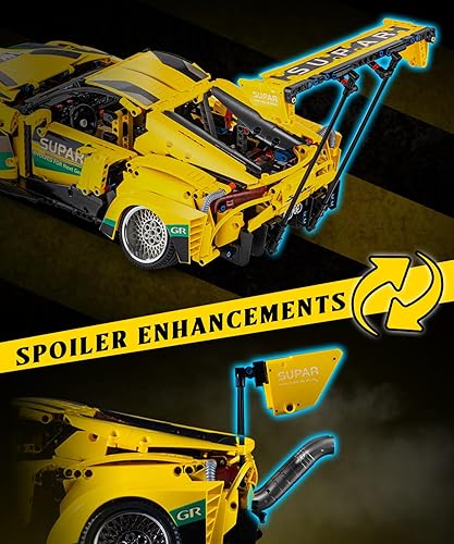 Miniatura 4 de DOSCOR Juego de construcción de autos deportivos para adultos, autos coleccionables Supra a escala 110, kit de construcción de modelos de autos de