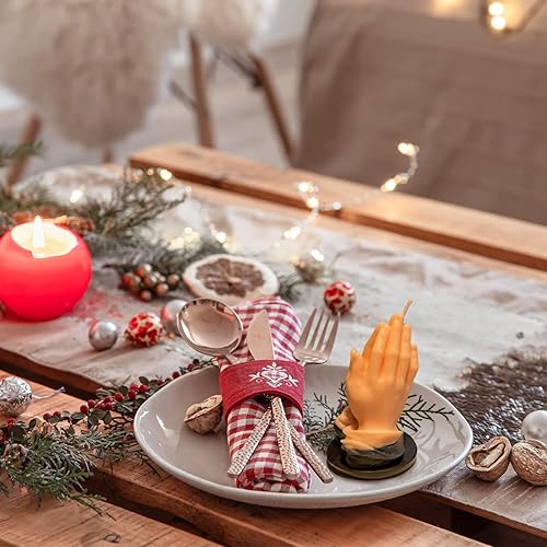 Miniatura 10 de Molde de silicona para velas de calavera de Halloween, 4 pulgadas, 3D, fantasma, mano, fabricación de velas de cera, adornos de yeso, moldes de