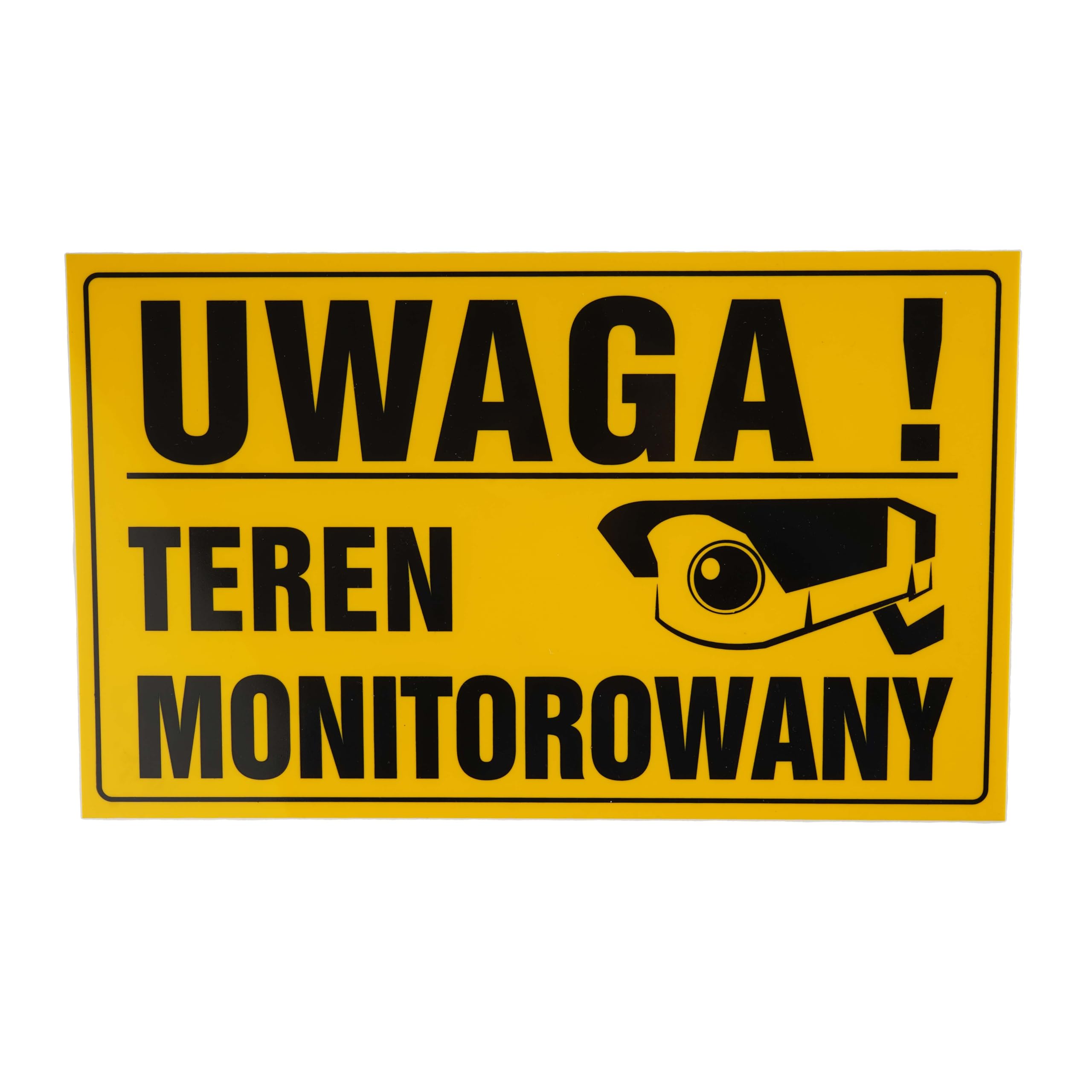 Tablica UWAGA TEREN MONITOROWANY (20x33)