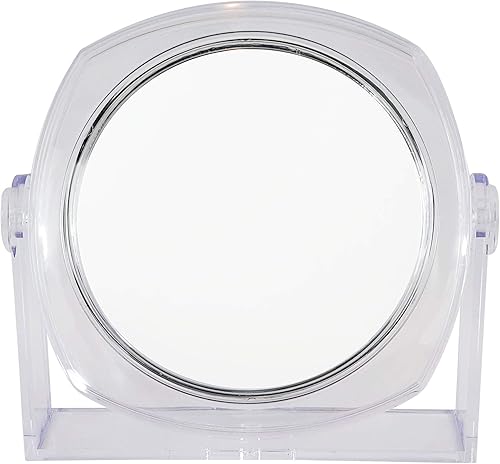 Miniatura 6 de Rucci Espejo de tocador transparente, 1X10X M821 espejo acrílico transparente de 6.5 pulgadas (paquete de 2)