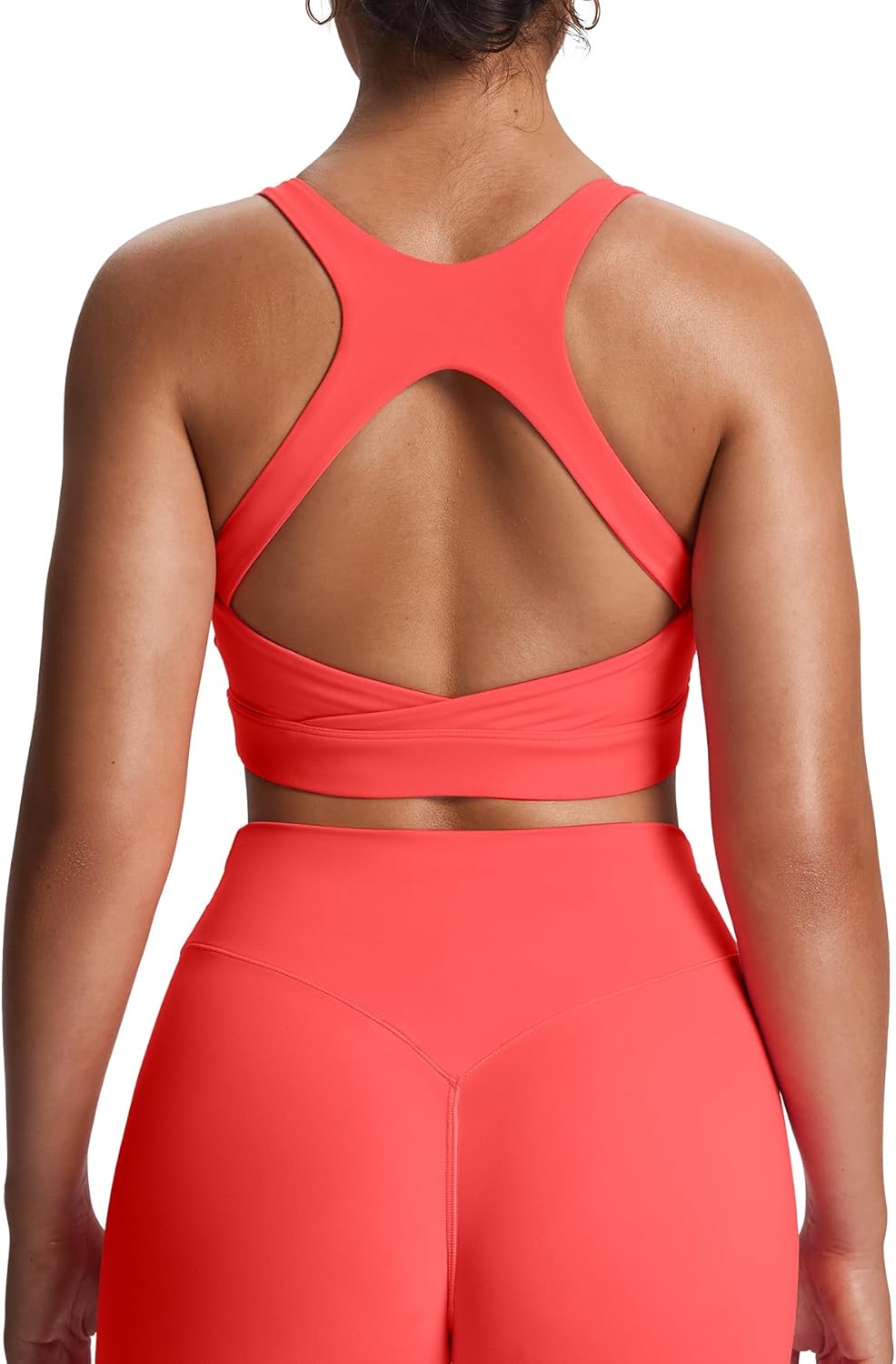 Aoxjox Women's Workout Sports Bras High Impact Fitness Training Gym Khloe Bra Yoga Crop Tank