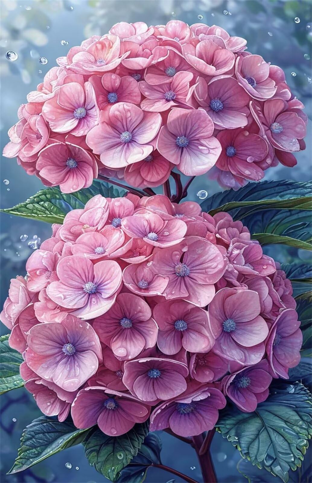 Puzzle 2000 Pezzi Ortensie Rosa Puzzle Classici, Giochi Rilassamento e Intelligence, Puzzles Impossible, Idea Regalo Uomo e Donna