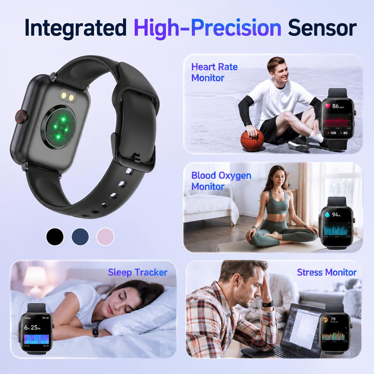 Smart Watch con Alexa integrato, 1,91" HD Fitness Tracker con chiamata