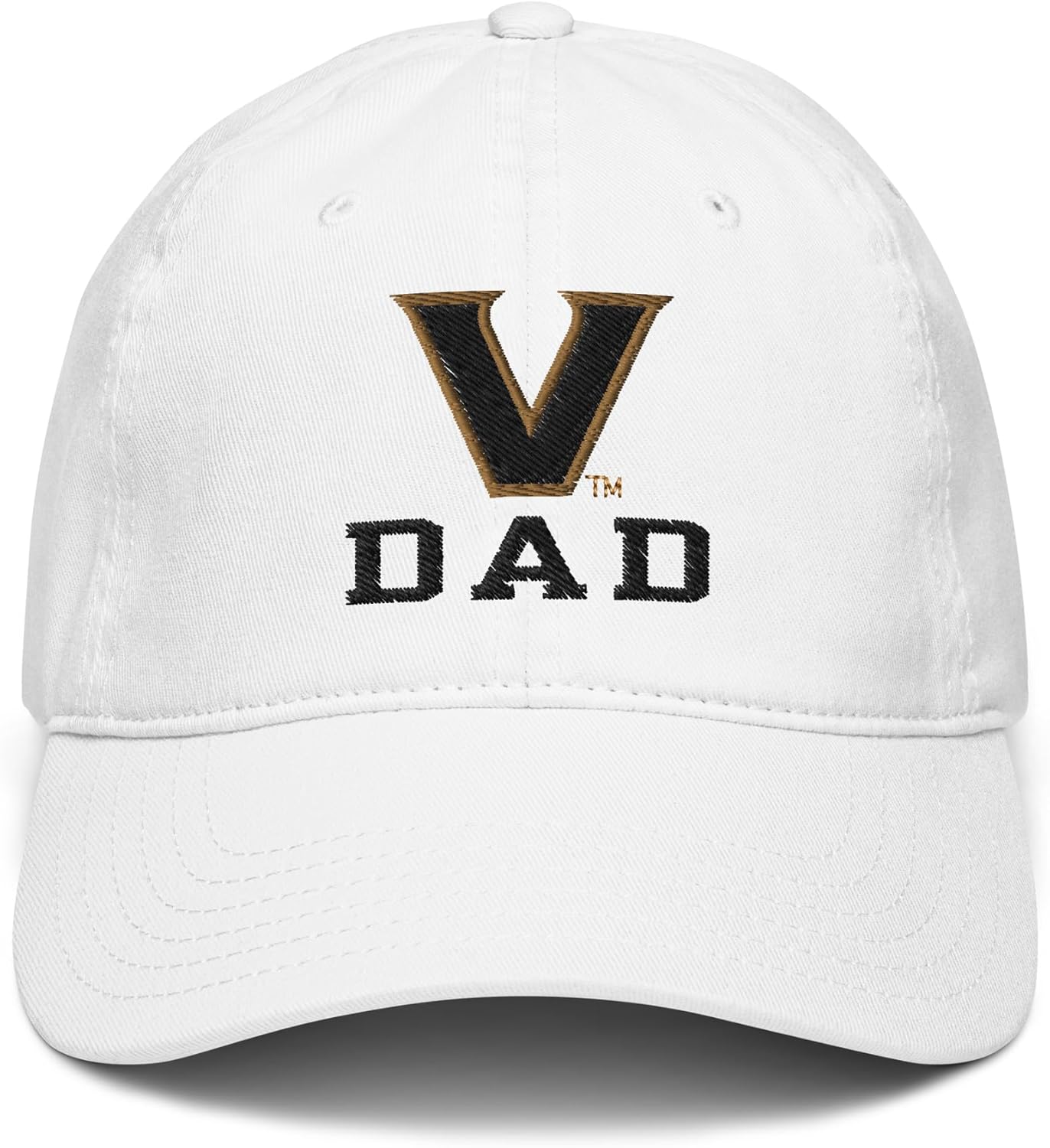 Vanderbilt Commodores Dad White Officially Licensed Adjustable Baseball Hat