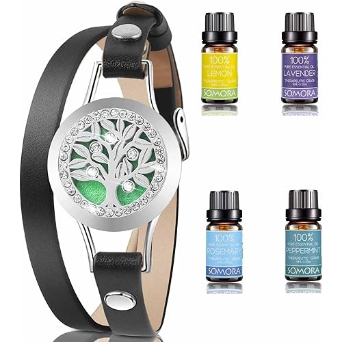 SOMORA Gifts for Women - Unique Birthday Gifts for Women,Valentine's Day Gifts for Her, Aromatherapy Diffuser Bracelet Gift Set,Thanksgiving Day gifts for Wife, Girlfriend, Christmas Gifts for Women
