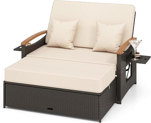 LDAILY Rattan Daybed