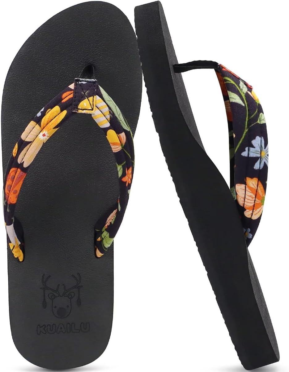 Flip Flops for Women with Arch Support Summer Beach Thong Sandals