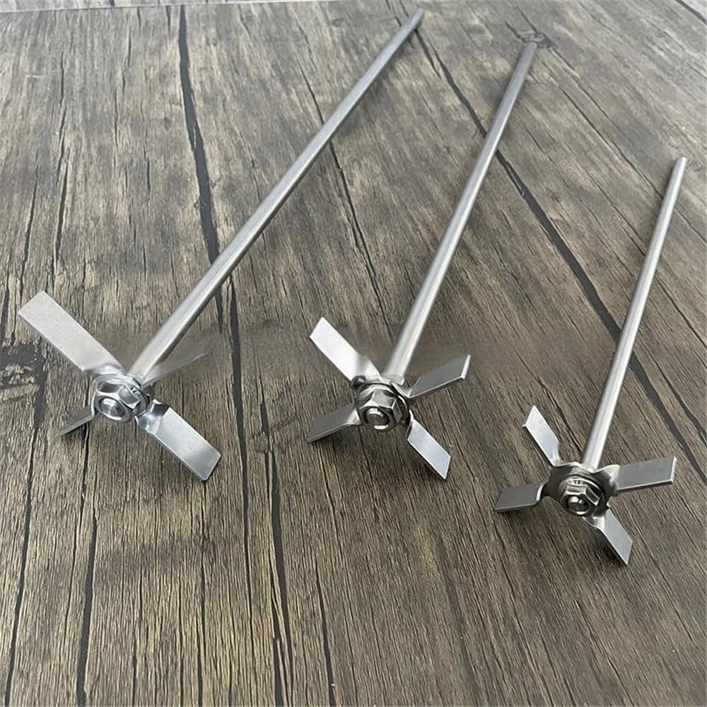 Attrezzature e forniture di laboratorio 1 set 304 acciaio inossidabile quattro pale con asta DIA 60/70mm agitatore a utilizzato in laboratorio agitazione