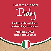 Vista 4 de Montebello Espaguetis orgánicos, macarrones italianos, bolsa de 16 onzas