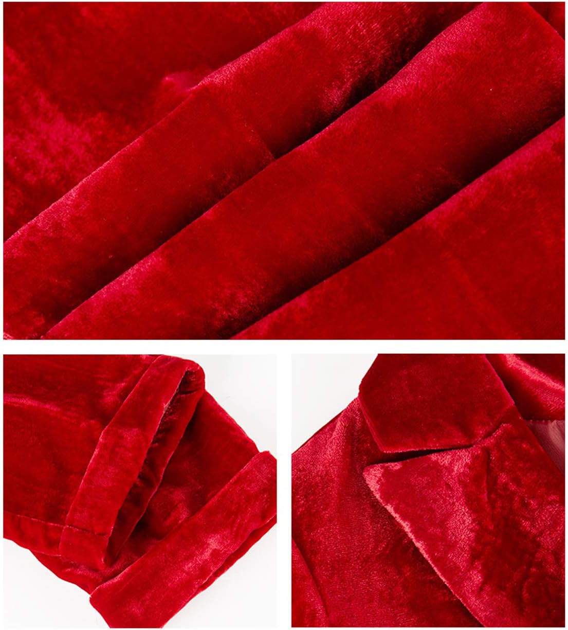 2 Piece Boys Tuxedo Suit Two Button Velvet Jacket Pants Set Ring Bearer Outfit Prom Wedding Party