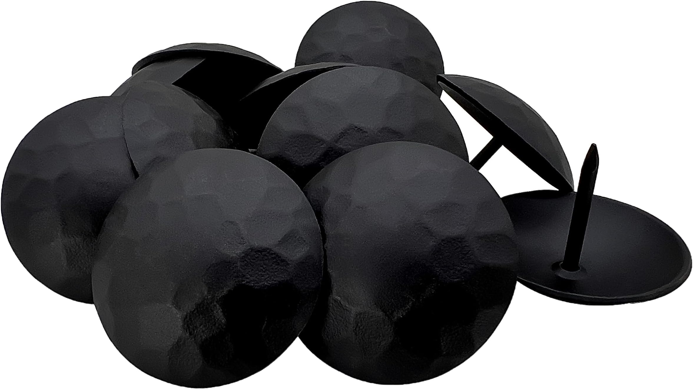 50 Pack – 1.5 Inch Iron Clavos - Decorative Nails - Black - Upholstery Tacks - Clavos - Antique Decorative Rustic Accent for Wood, Decorative Door Studs, Farm Barn Door, Furniture Nails