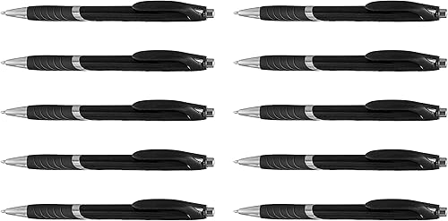 Miniatura 13 de DISCOUNT PROMOS Bolígrafos con agarre de goma, paquete de 50 unidades, texto personalizable, logotipo, bolígrafo de tinta negra con plástico suave