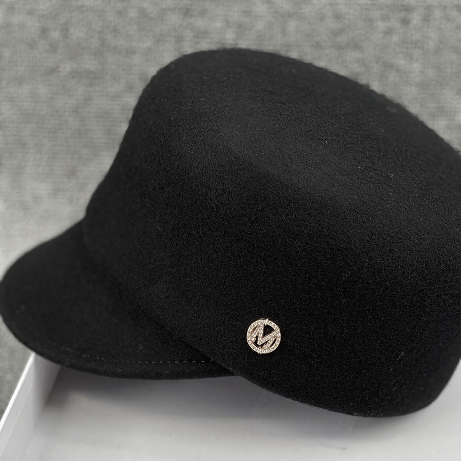 Warm Wool Fedora Cap for Women BowlerCap Tea Party Derby Cap Masquerade Accessories Vintage Horse Riding Hat Headdress Horse