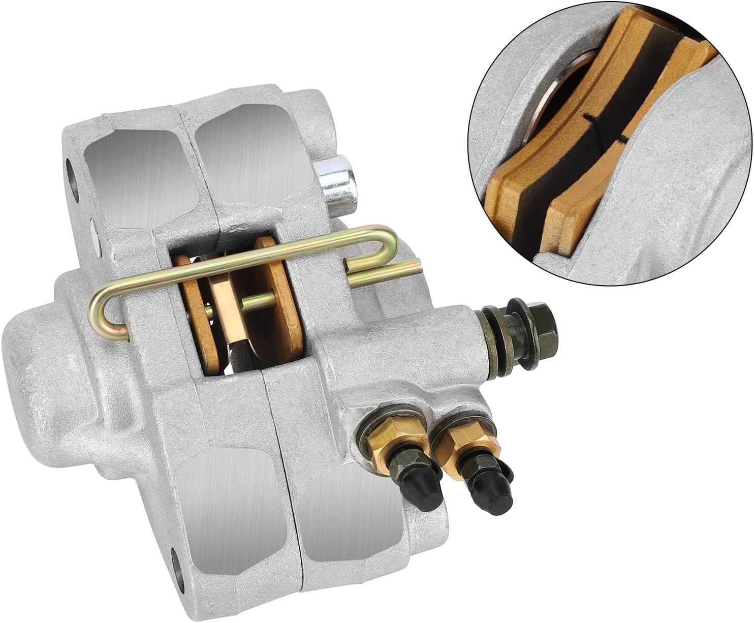 M MATI Rear Brake Caliper & Master Cylinder & Hose Line for Polaris Sportsman 500 400 Diesel 455 Worker 500 2001 2002 1910301 1910553 1910479