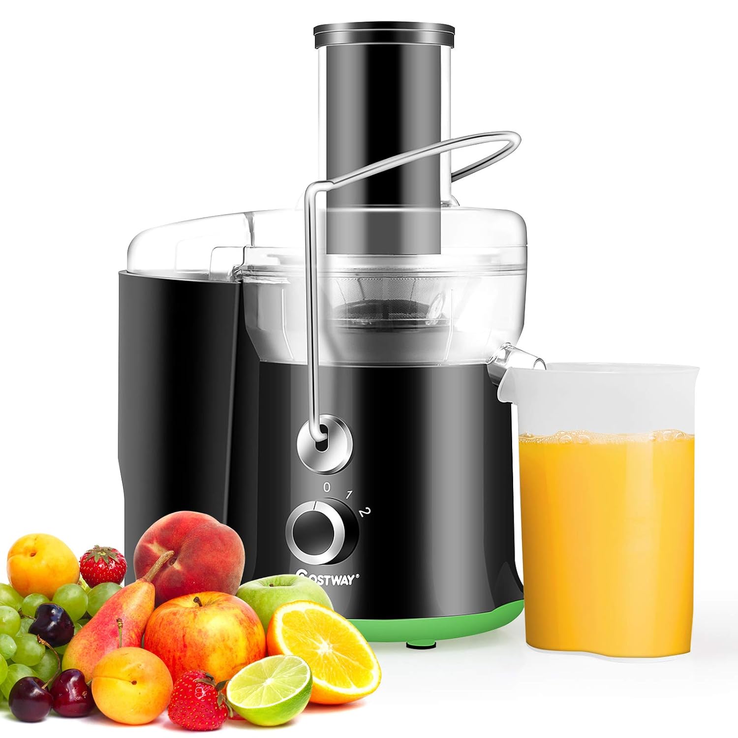 COSTWAY Juicer Machine, Centrifugal Juicer with 3Inch Wide Mouth, BPA