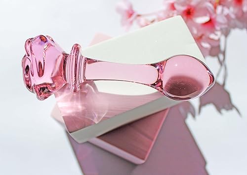 Miniatura 2 de ASNOKNAE Consolador de 3 piezas de tapón anal de cristal rosa, consolador de cuentas de tapón anal de cristal, juego de juguetes sexuales para