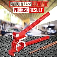 Flexzion Csőhajlító Eszköz - 3 Méretű (1/4", 5/16", 3/8") Kézi Csőhajlító Réz, Alumínium és Fém Csövekhez, 180 Fokos, Erős Alumínium Ötvözet 2