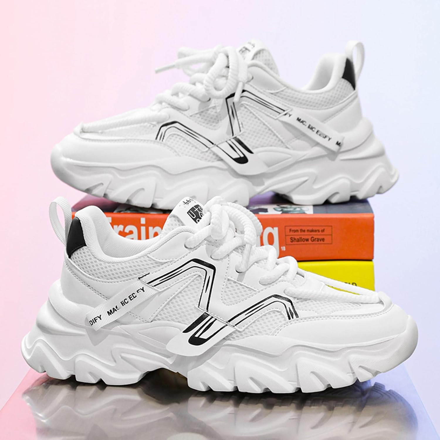 Mens Running Athletic Tennis Shoes Fashion Sneakers Lightweight Walking Jogging Workout Shoes