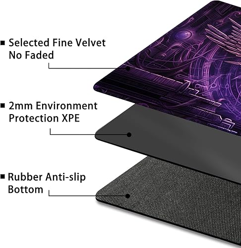 Miniatura 34 de Tapete de juego para MTG, con bolsas de almacenamiento gratis, tapete de juego de 24 x 14 pulgadas, TCG y tapete de juego de mesa para tarjetas