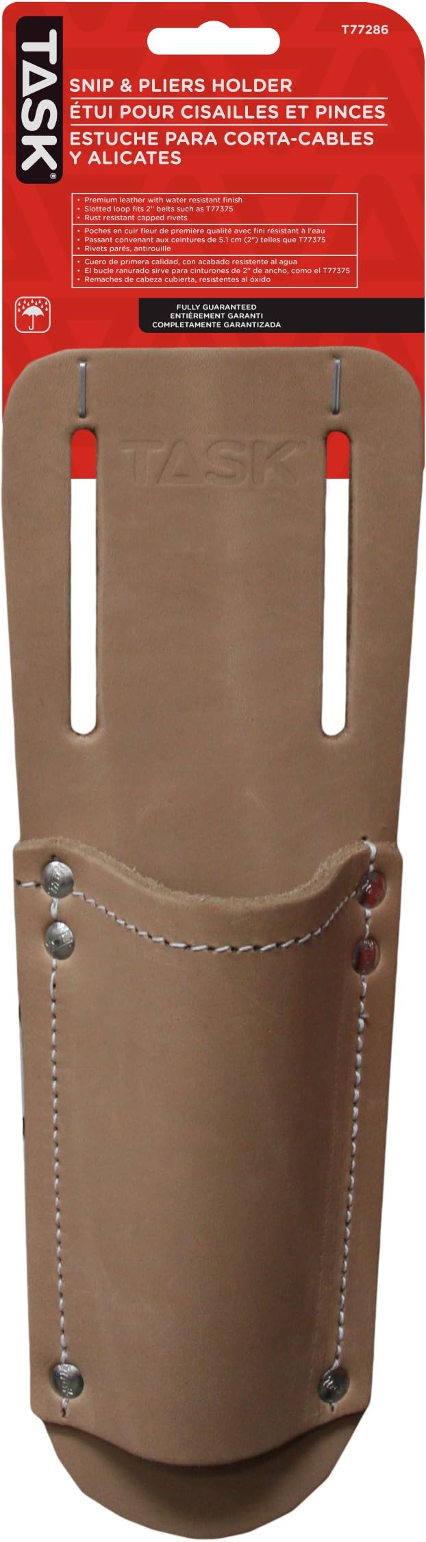 Task T77286 Tradesperson's Leather Snip/Pliers Holder