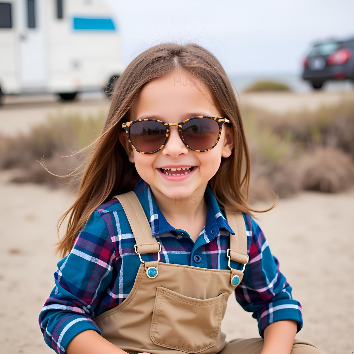 HJSTES Polarized Kids Sunglasses for Girls Boys, 100% UV Protection for Children Sun Glasses, 50MM - Image 3