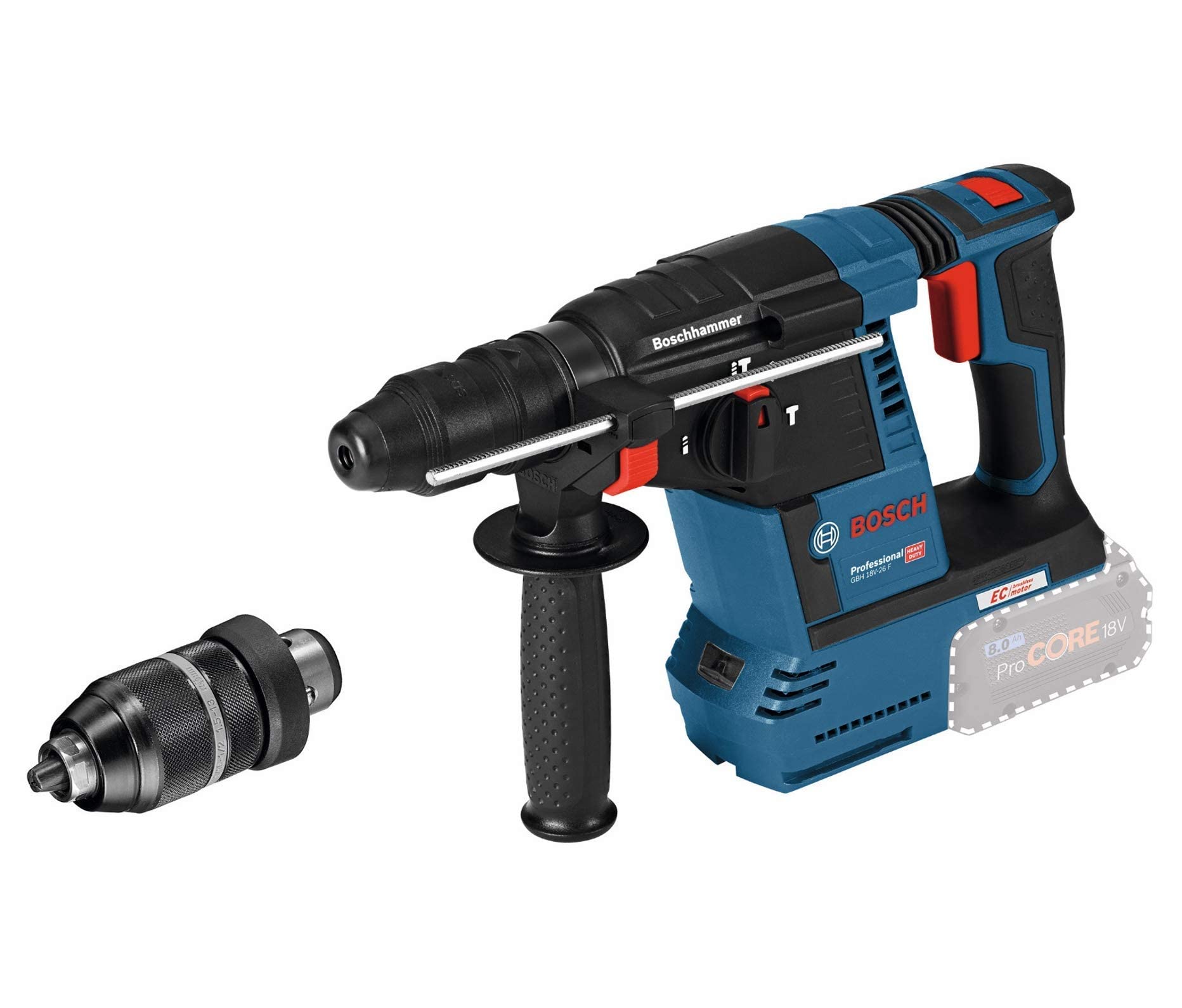 Bosch Professional 611910000 V-26 GBH Martello Perforatore, 18 V, Blu