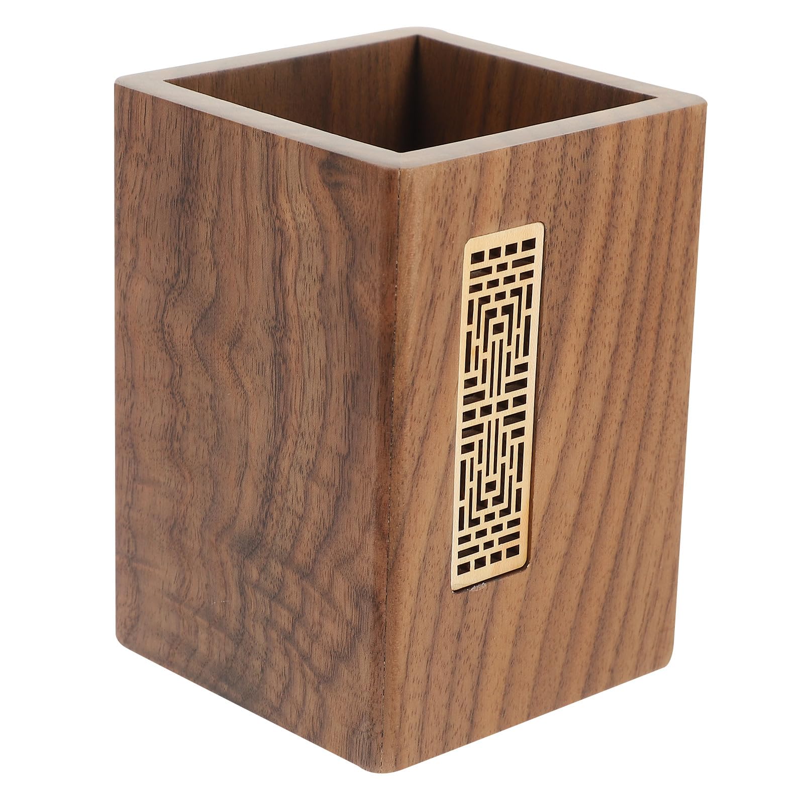 Stiftehalter aus Walnussholz, Schlichter Schreibtisch Organizer
