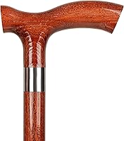 Vista 12 de Dr. Watson Classic Fritz - Bastón de madera de fresno hecho a mano con cuello de acero inoxidable pulido
