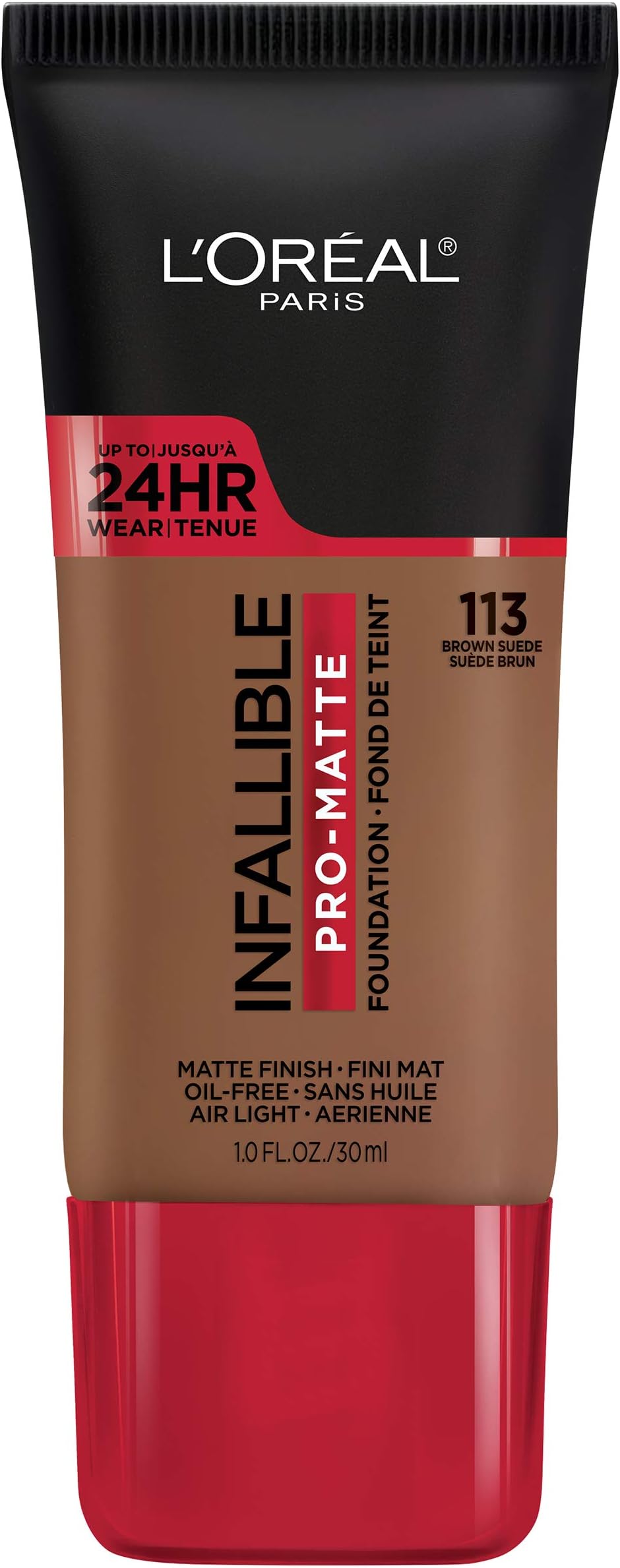 Cosmetics Makeup Infallible Pro-Matte Liquid Longwear Foundation, Brown Suede, 1 fl oz.