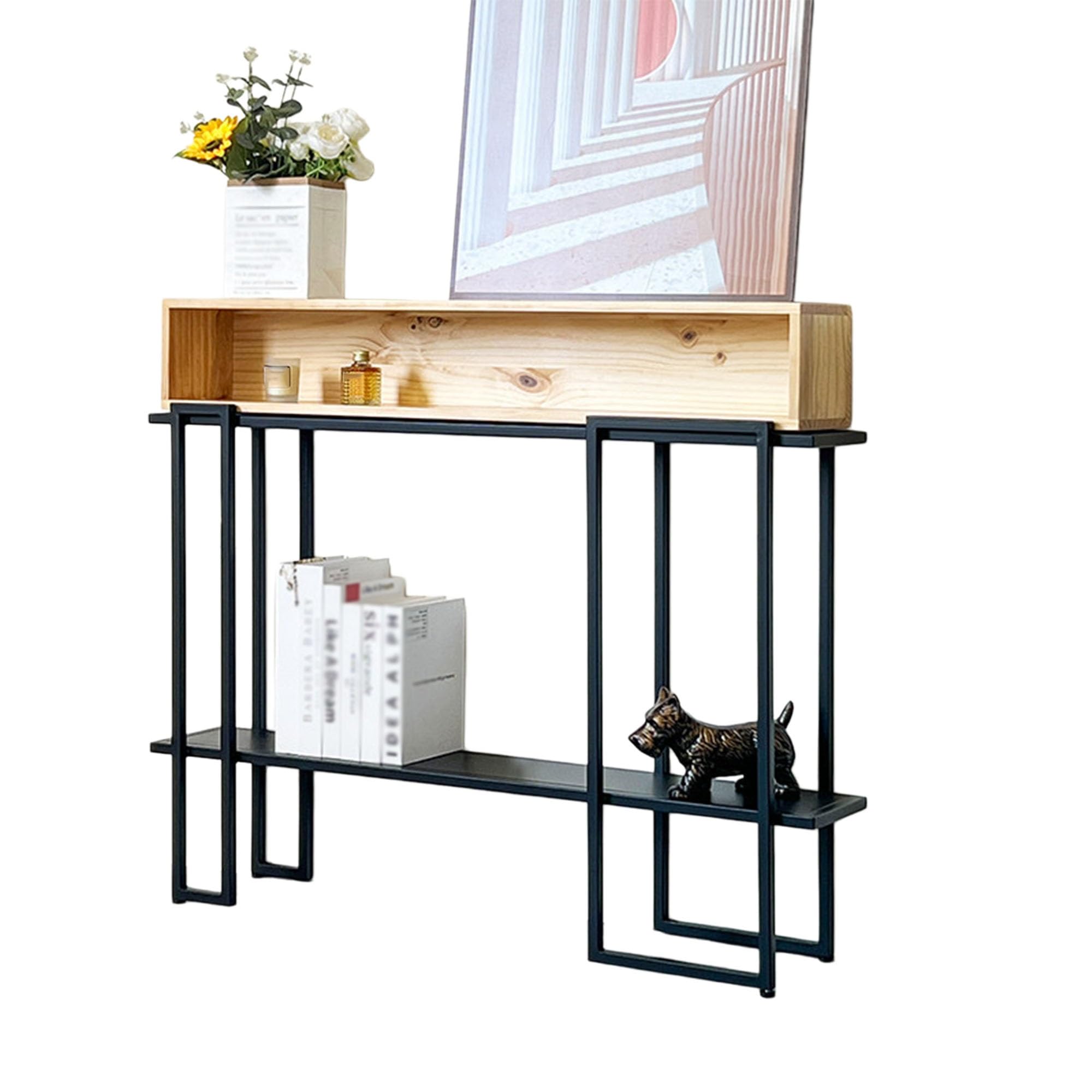 Mesa de entrada moderna para decorar el vestíbulo y organizar el pasillo de tu hogar