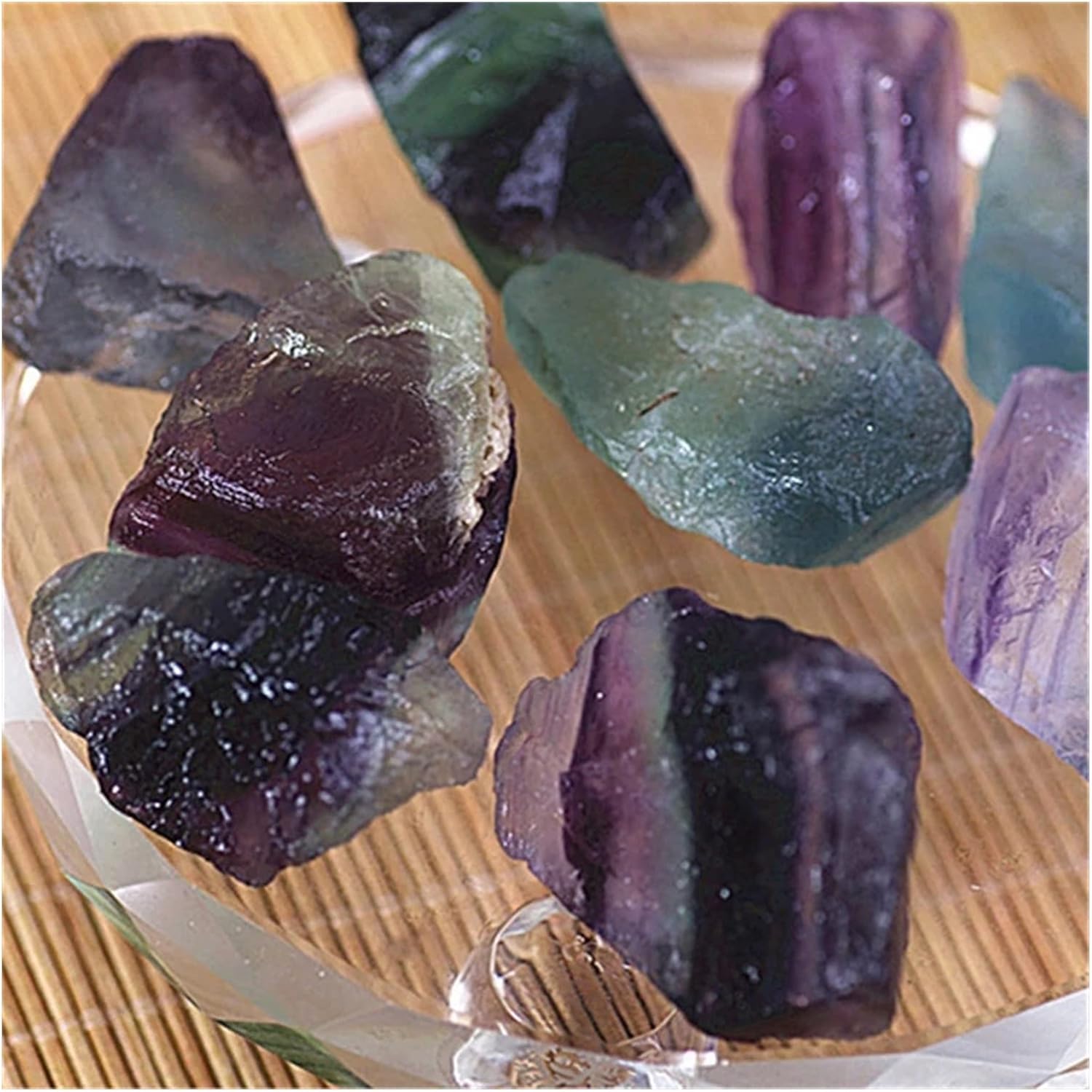 グリーン桜瑪瑙 パーム8点まとめ売り 天然石 握り石