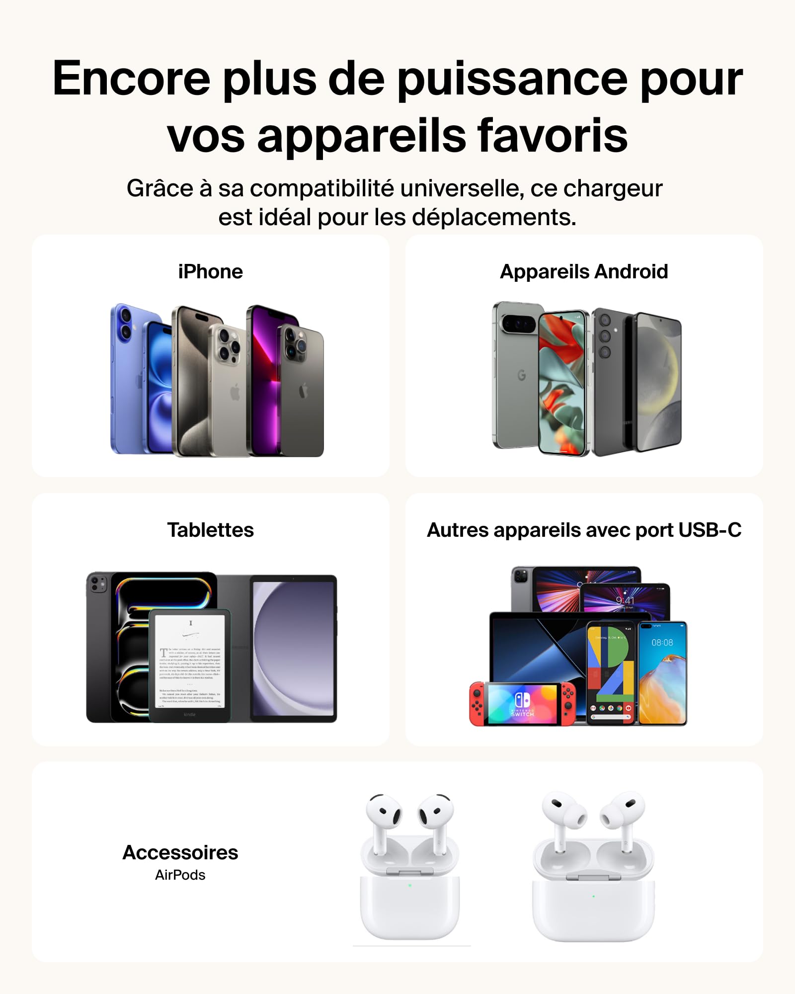 Belkin UltraCharge Batterie Externe 10K avec Câble USB-C Et Écran - Bleu