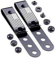 Vista 31 de HolsterSmith - Clip universal de metal para cinturón para hacer fundas, modelo 5, (3 agujeros), color negro táctico