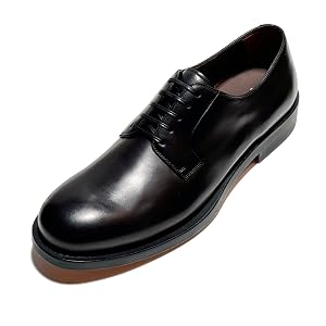 Ferragamo Mens Black Leather Round Toe Welted Oxford Dress Shoes Salvatore