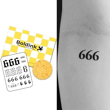 Semi-permanent Tattoos,Realistic Fake Tattoos,Last 7-15 Days,Waterproof Non-reflective Temporary Tattoo Stickers,Cruelty-free,Uniquely Designed Exquisite PackagingNumber 6