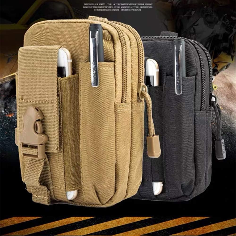 Amazon Susuba 多機能ベルトポーチ 撥水加工 タクティカルポーチ ベルトぽーち 大容量 アウトドア ハイキング 小物入れ 釣り 旅行 アウトドア フィッシング 登山用 カーキ シューズ バッグ