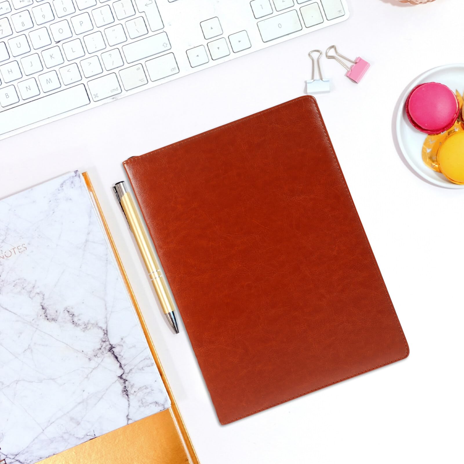 A4 Notizblock Braun 96 Blatt Papier für Büro und Journaling
