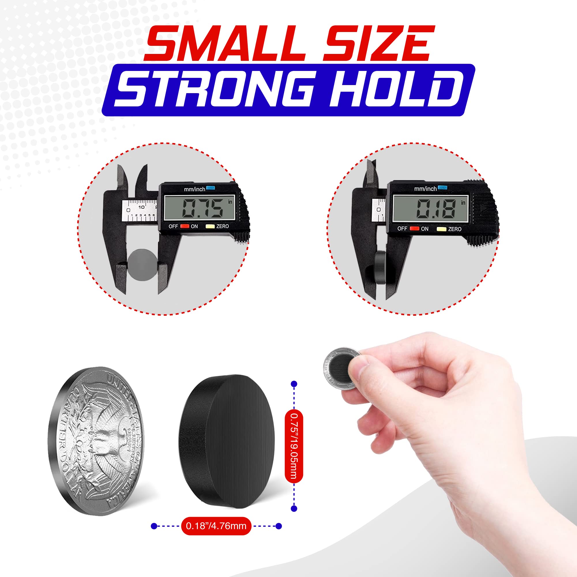 Ceramic Magnets - Round Disc Ferrite Magnets for Science Projects, House, & Crafts. 0.75" Round, 100 Pcs. — Amazon image 2