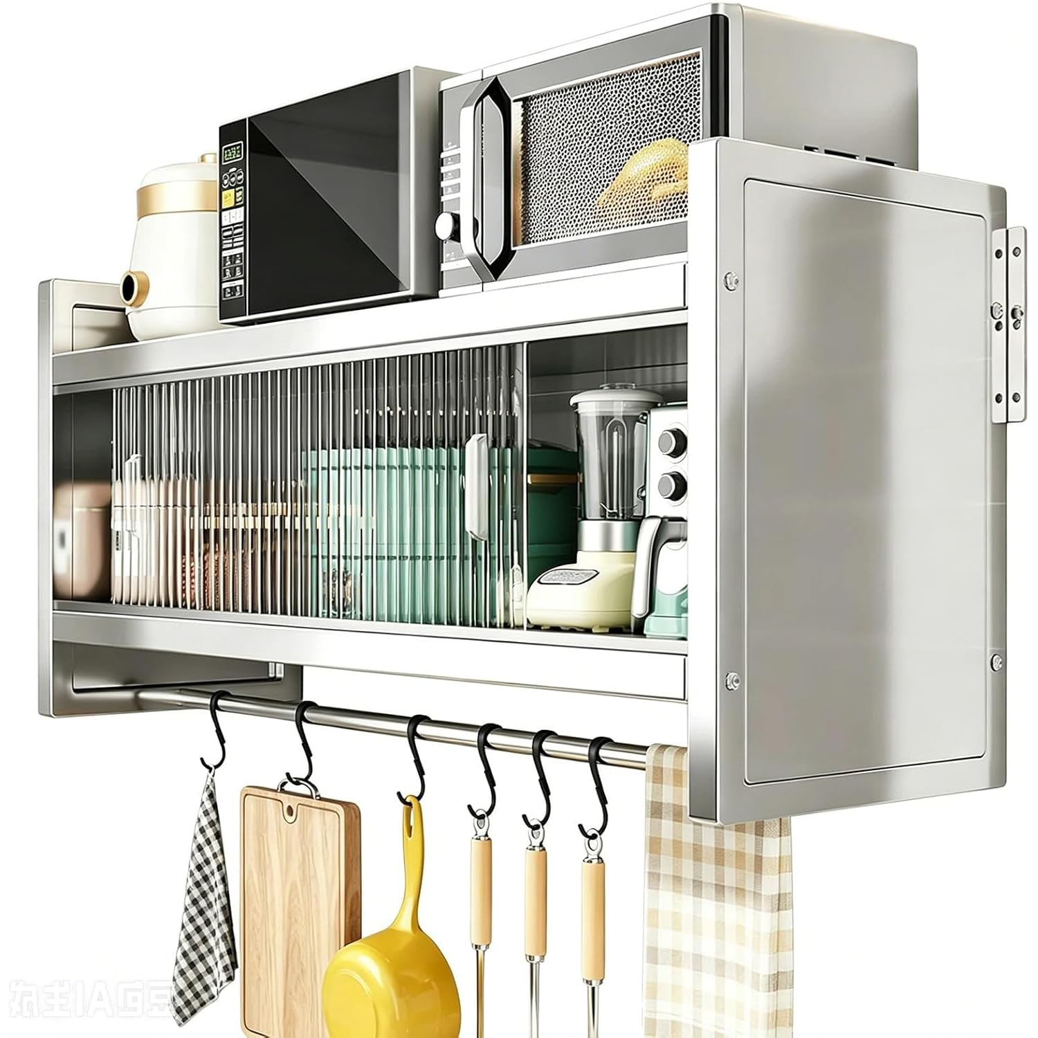 Pensile Cucina Sospeso in Acciaio Inox