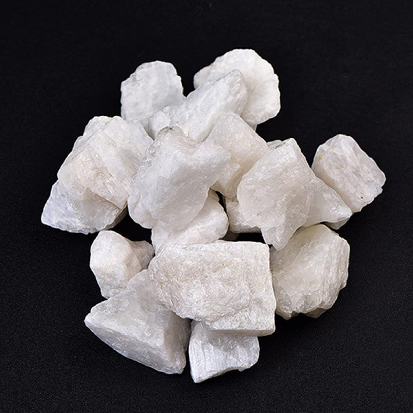 Naturale Bianco Pietra Grezza Cristallo Ghiaia Serbatoio di Pesce Vaso di Fiori Buddha Paesaggistica Quarzo Decor,100g (Size : 100g)