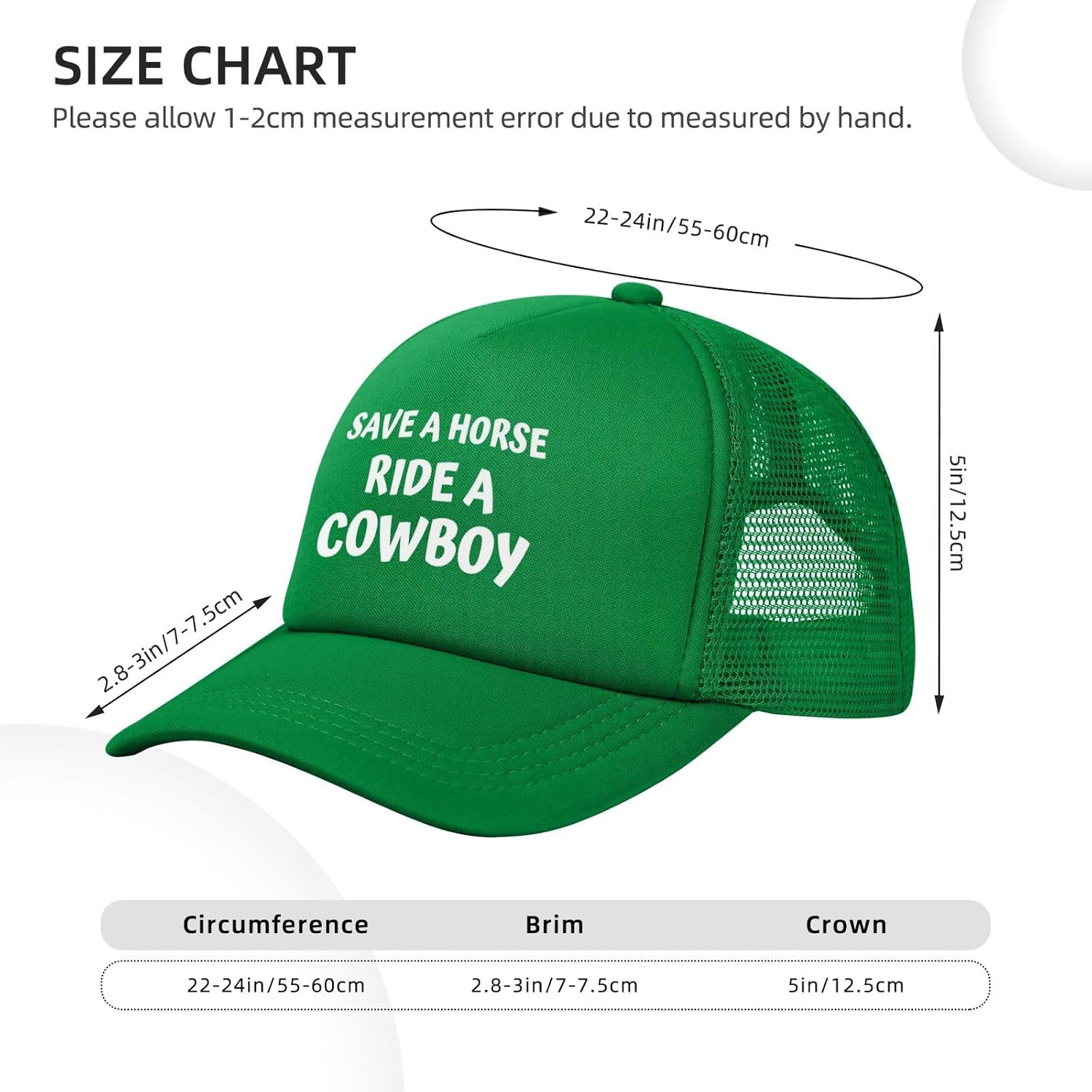 Save A Horse Ride A Cowboy Mesh Hat Black Baseball Cap for Men Women Funny Trucker Hat Gifts