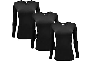 3-Count Crew Neck Long Sleeve Underscrub T-Shirt