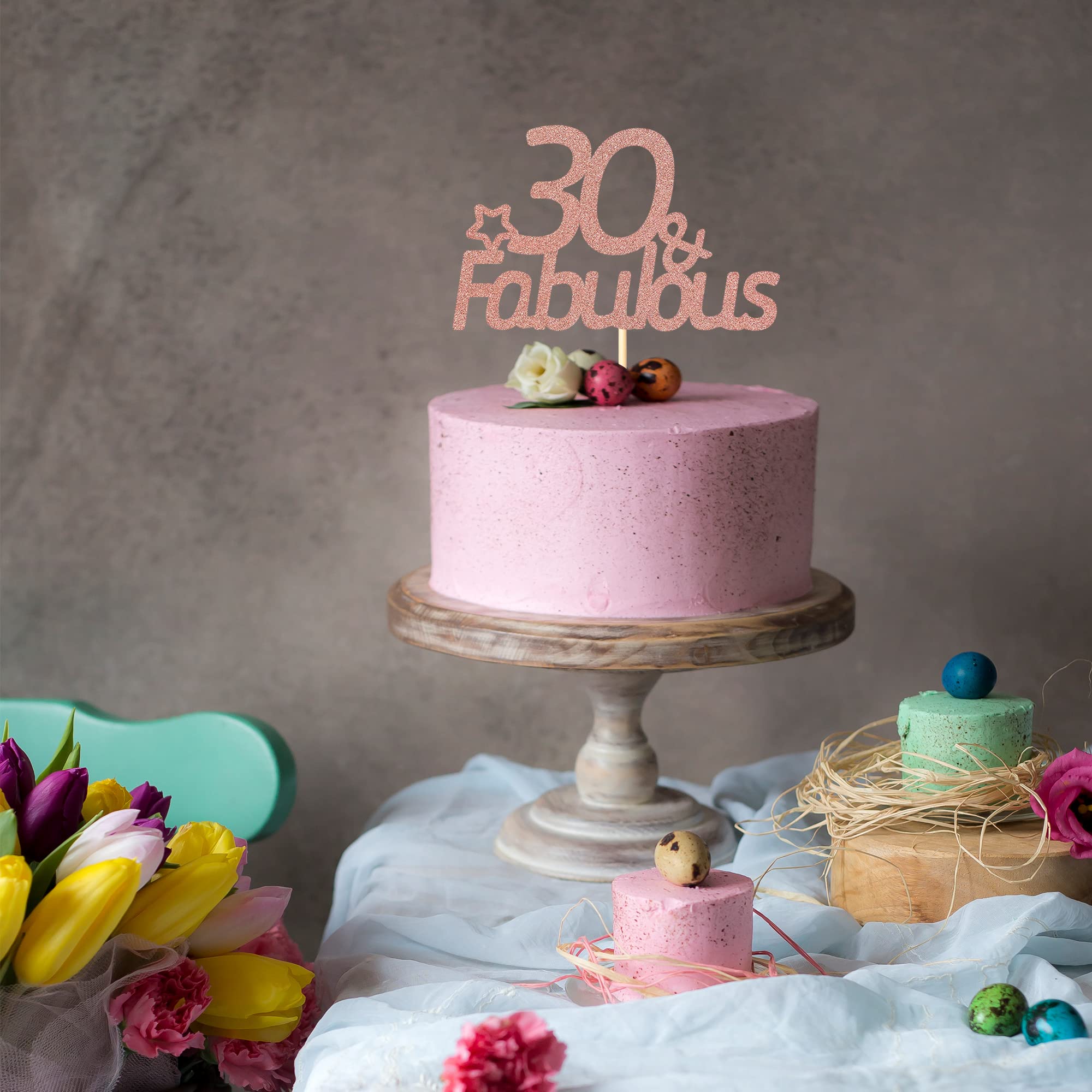 36 Piezas De Decoraciones Para Cupcakes Con Purpurina Número 35 Para Cupcakes De Cumpleaños 35 Para Decoración De 35 Aniversario De Boda, Suministros De Fiesta De Cumpleaños, Color Oro Rosa